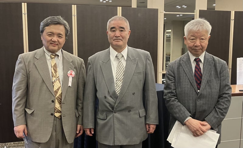 今村庸一 理事長 , 浜田剛史 会長 , 前田衷 事務局長